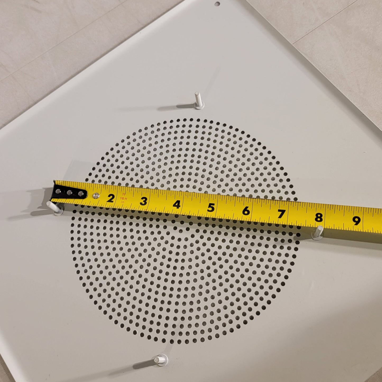 8" Speaker Grill Grille Square 12-1/2" X 12-1/2" White