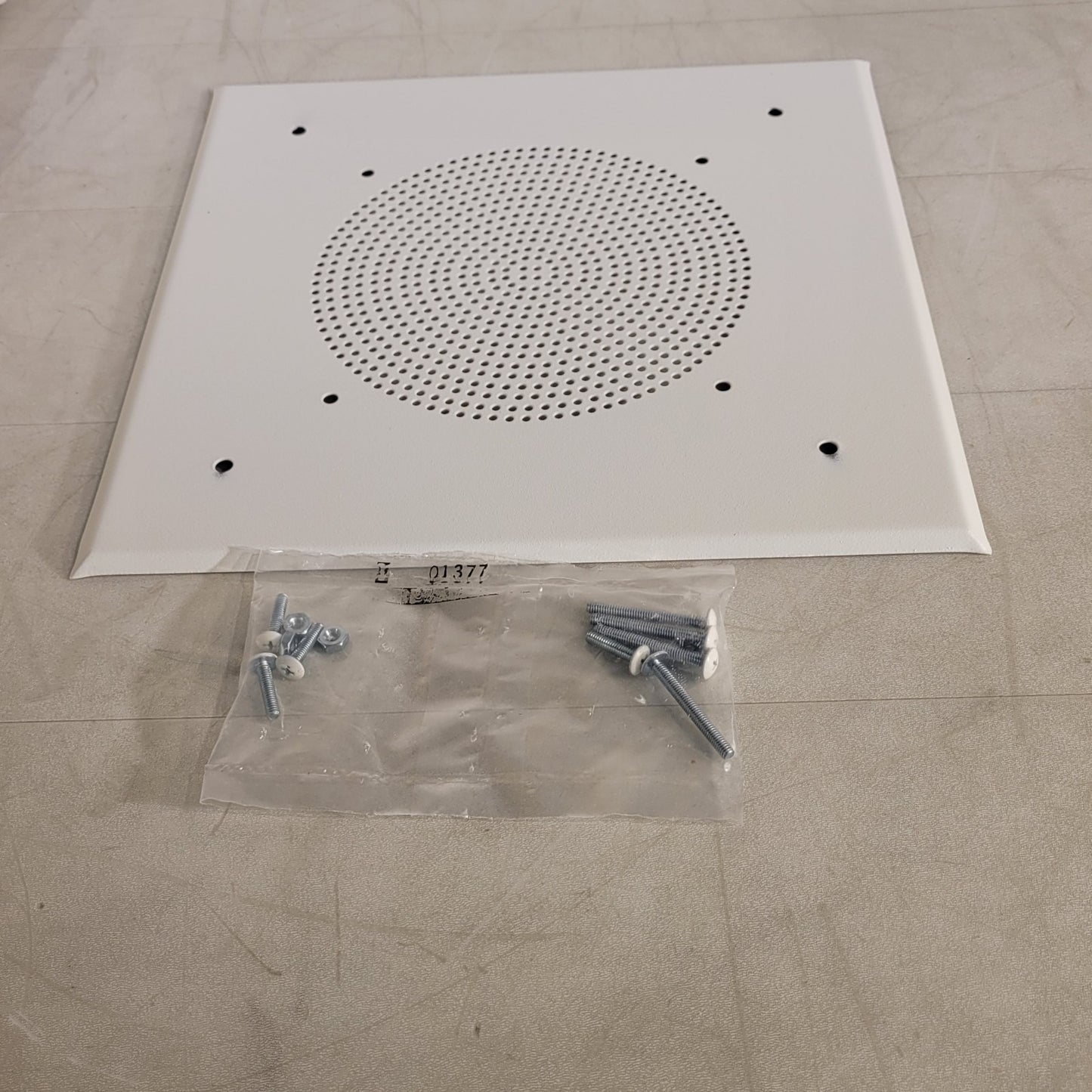 7" Speaker Grill 11-1/2" X 11-1/2" With Hardware White