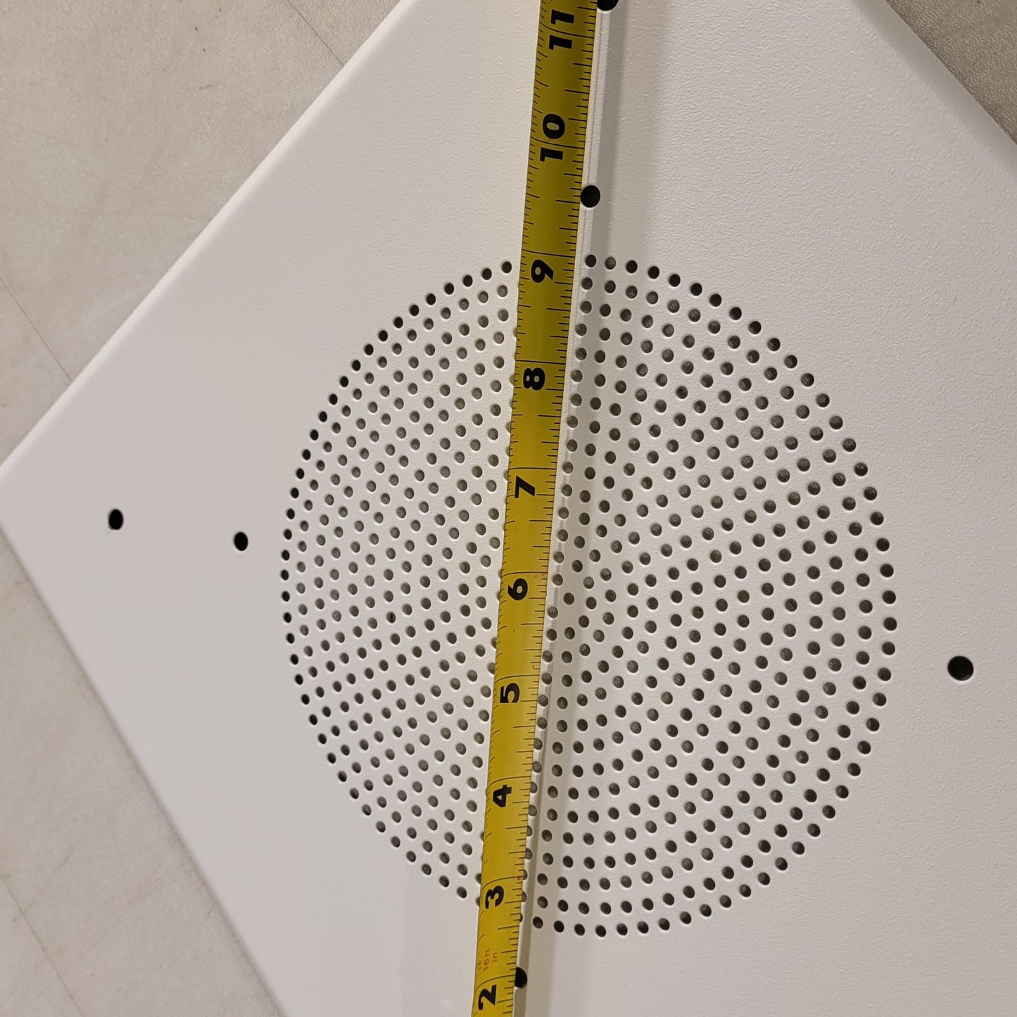 7" Speaker Grill 11-1/2" X 11-1/2" With Hardware White
