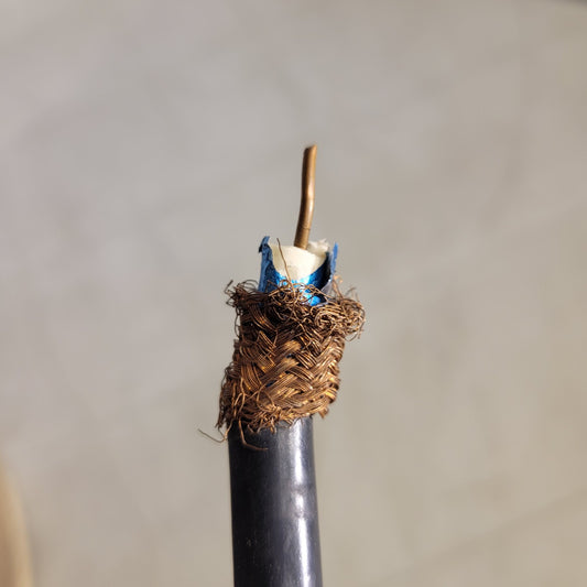 PRICE PER FOOT - West Penn 811 14AWG Solid Bare Copper RG11/U Bare Copper Braid
