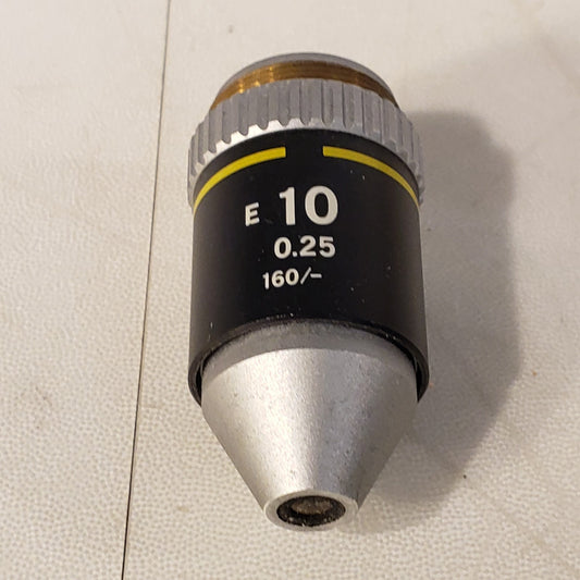 Nikon E10 0.25 160x/- Microscope Objective Lens