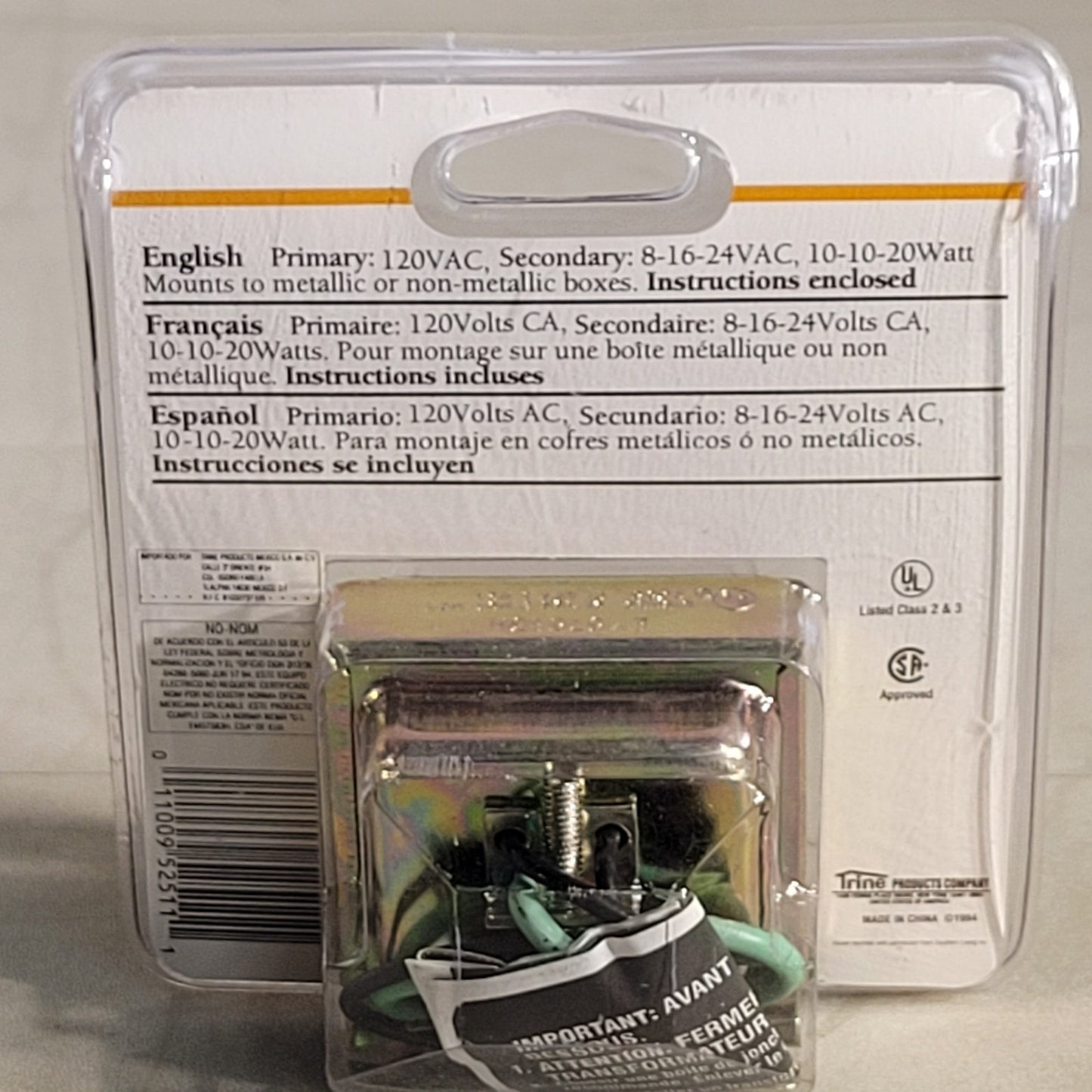 Trine 125C Multi Purpose Transformer For Chimes Bells Buzzers 011009525111
