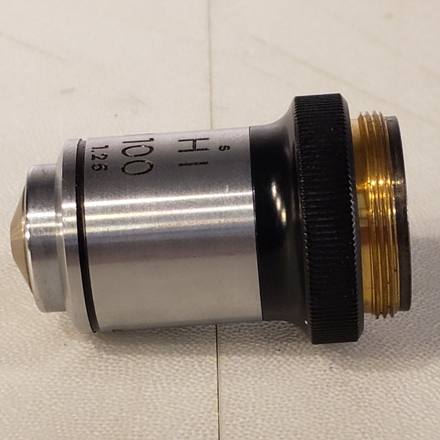 Nikon HI P M 100 1.25 Objective Microscope Lens 100x Mag