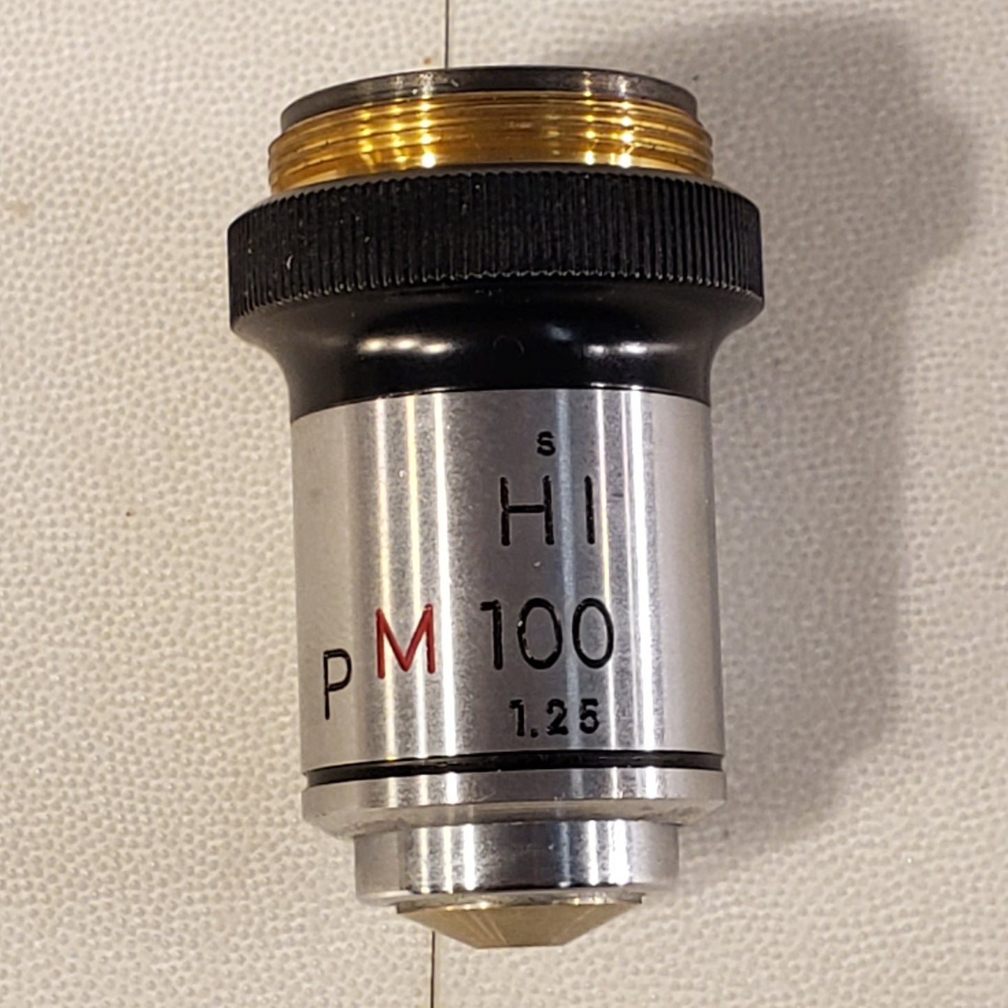 Nikon HI P M 100 1.25 Objective Microscope Lens 100x Mag