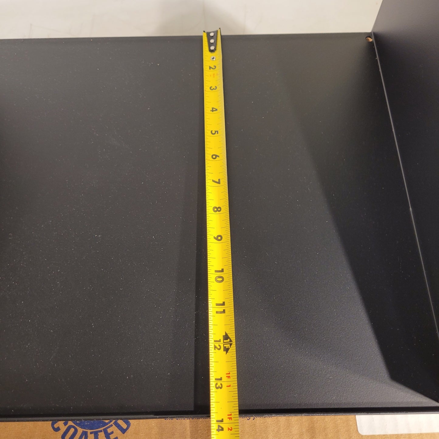 Lowell Cantilever Relay 19" Rack Mount Shelf 14" Deep 17-1/2" Wide Black