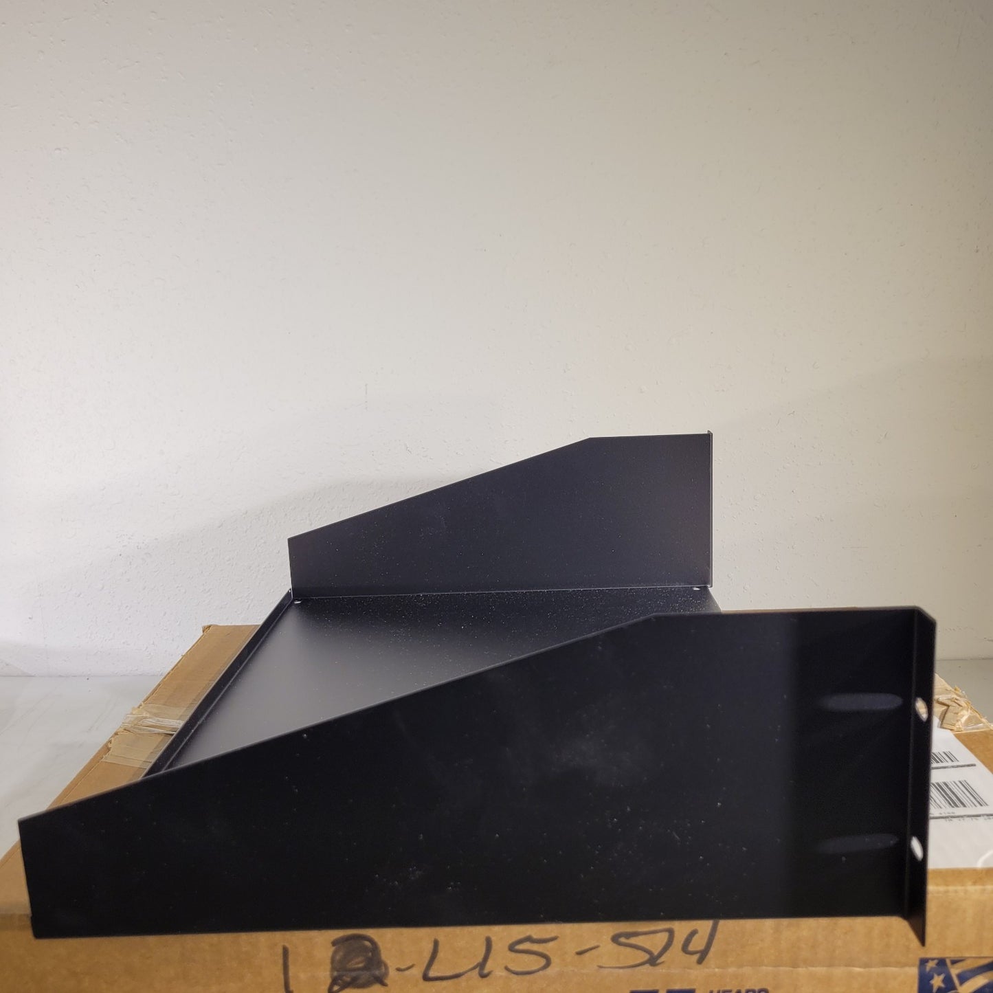 Lowell Cantilever Relay 19" Rack Mount Shelf 14" Deep 17-1/2" Wide Black