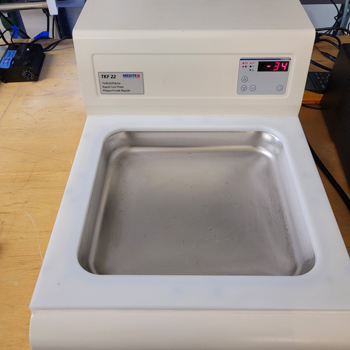 Medite TKF 22 Laboratory Rapid Deep Cooling Plate Min Temp -35°C Tested Works
