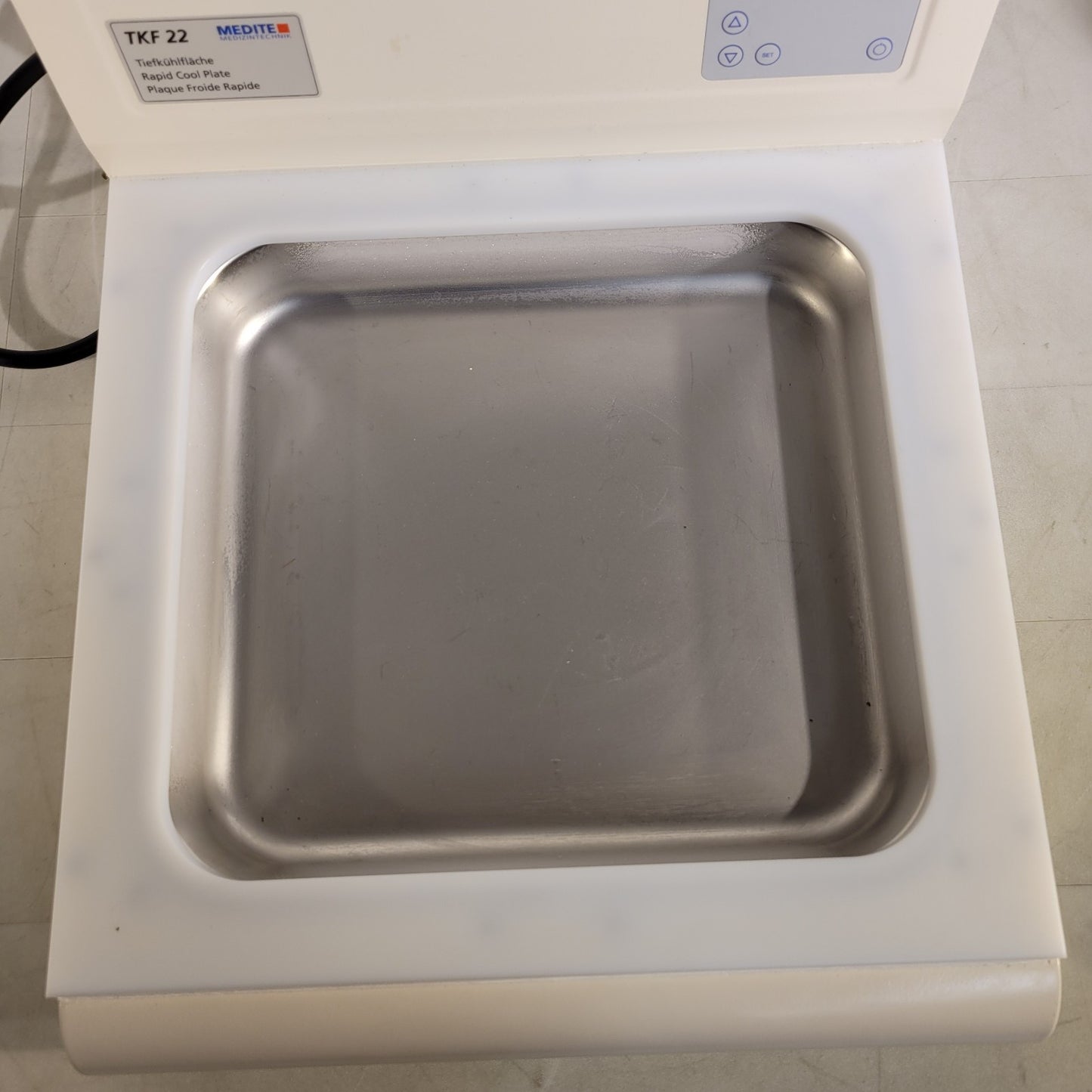 Medite TKF 22 Laboratory Rapid Deep Cooling Plate Min Temp -35°C Tested Works