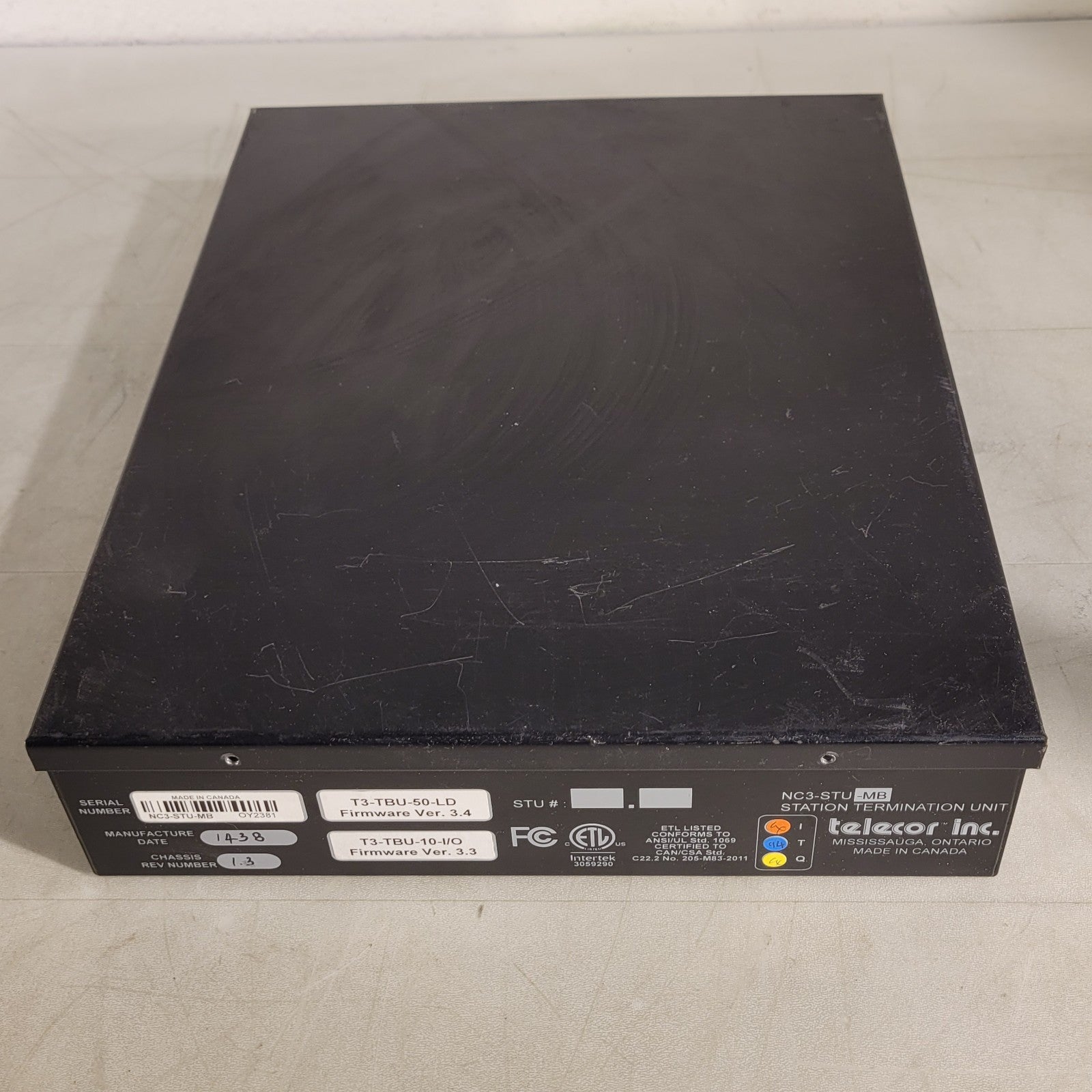 Telecor NC3-STU-MB Station Termination Unit w/ Firmware Nurse Courier ...
