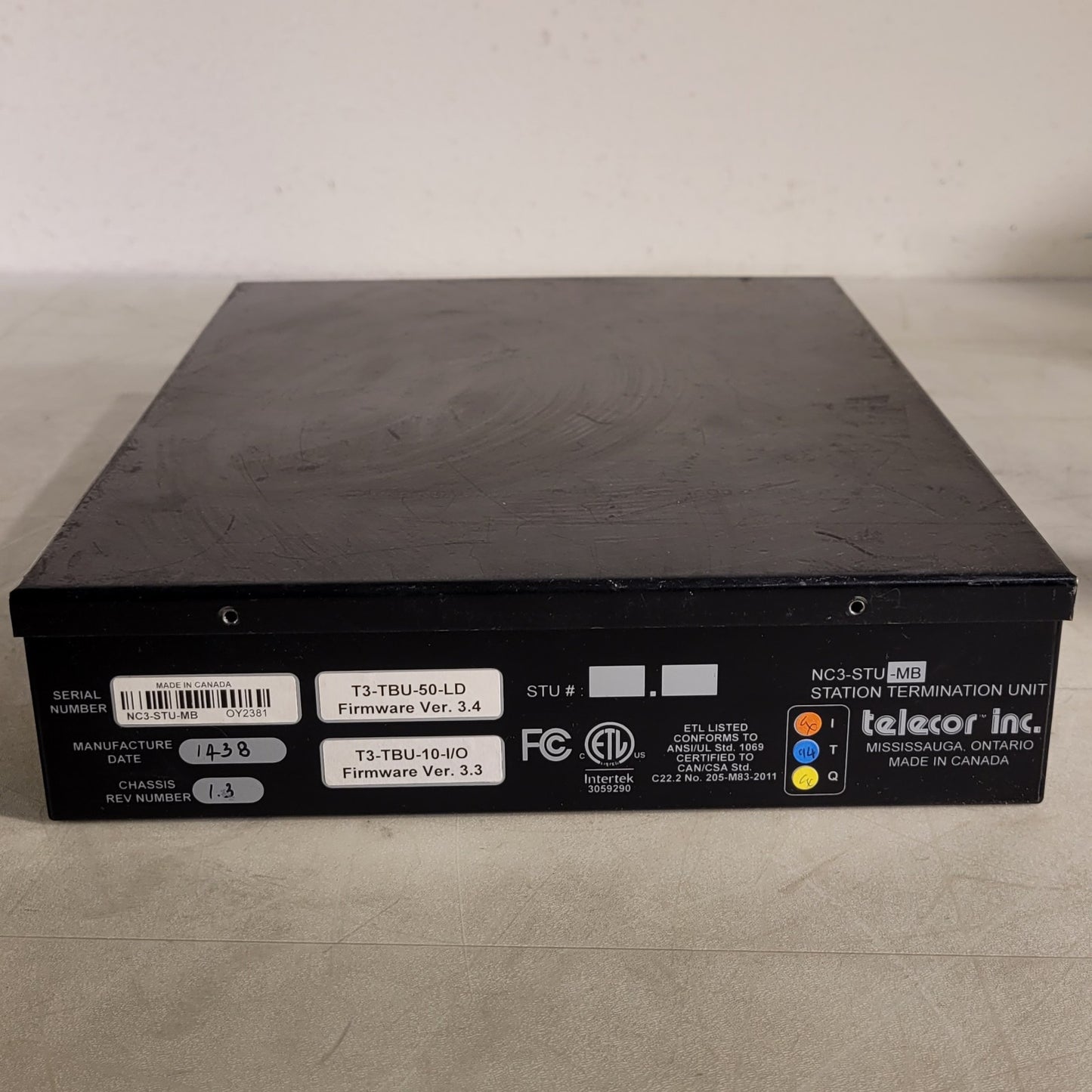 Telecor NC3-STU-MB Station Termination Unit w/ Firmware Nurse Courier