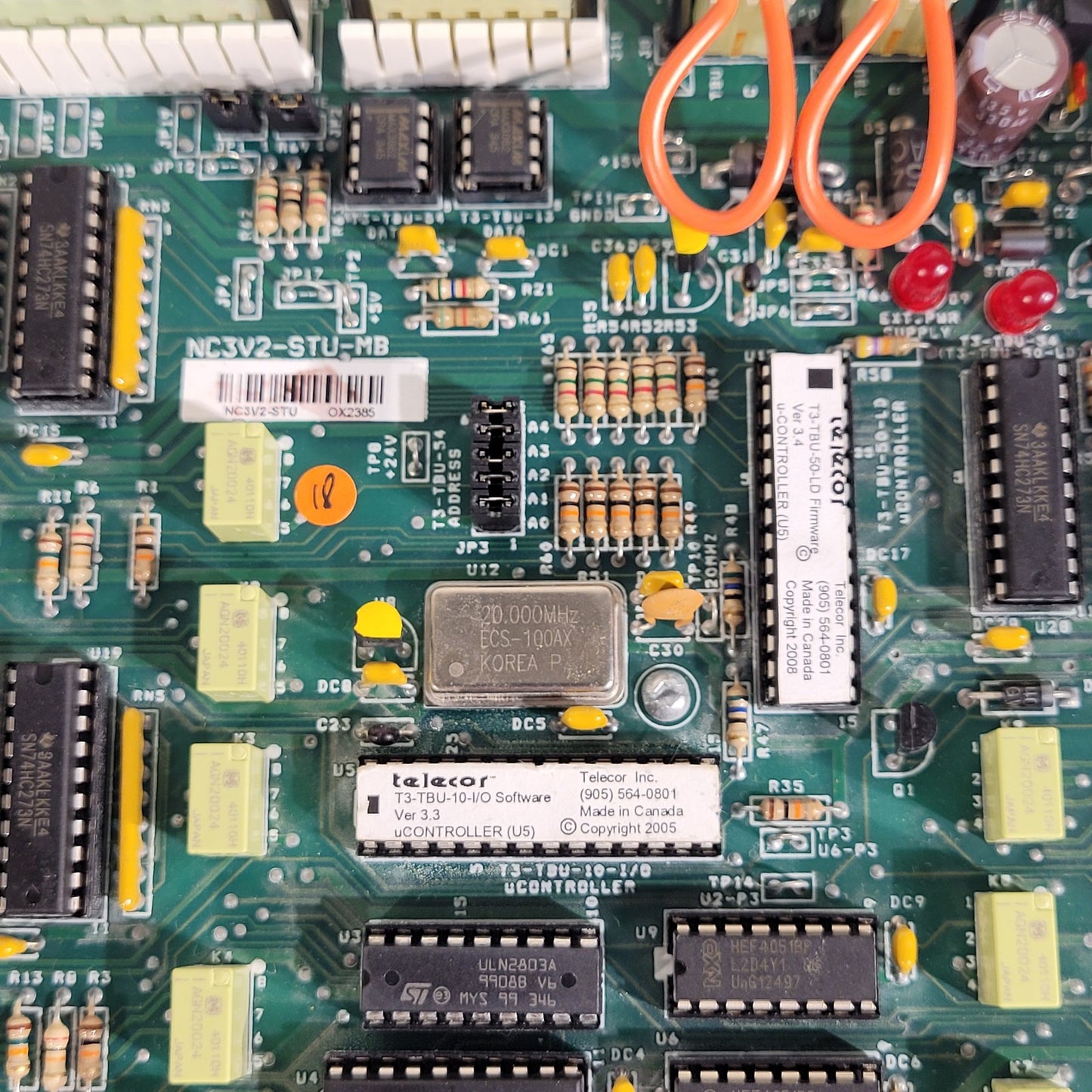 Telecor NC3-STU-MB Station Termination Unit w/ Firmware Nurse Courier