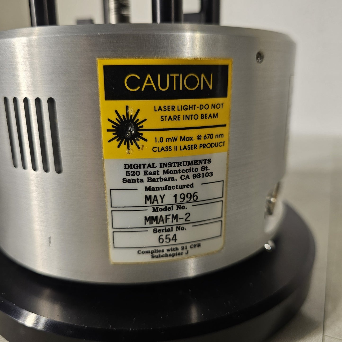 Bruker Veeco di Nanoscope MMAFM-2 Contact/Tapping Mode AFM Head