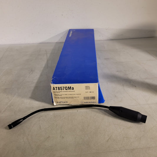 Audio Technica AT857QMa Phantom Powered Gooseneck Microphone Cardioid 14.5"