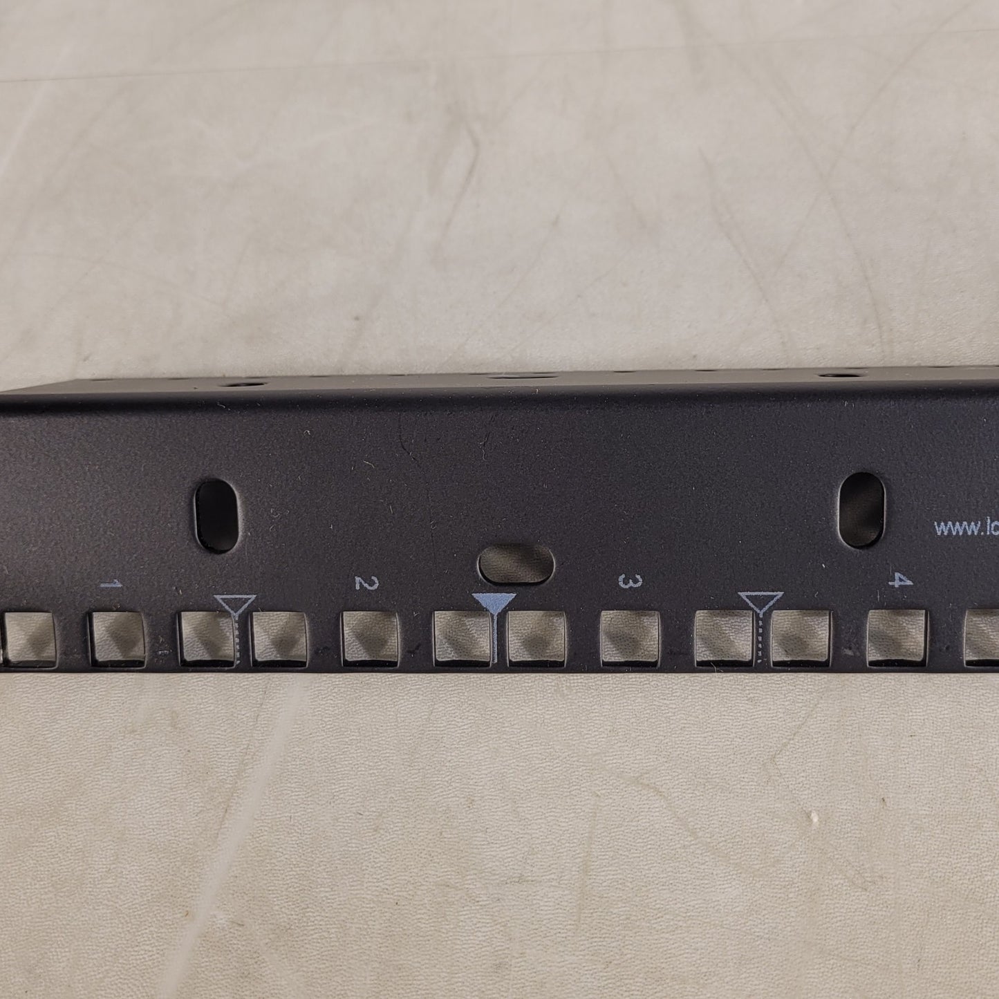 Lowell L212-24 Metal Rack Rails Pair Black Build a Rack Standard 14U