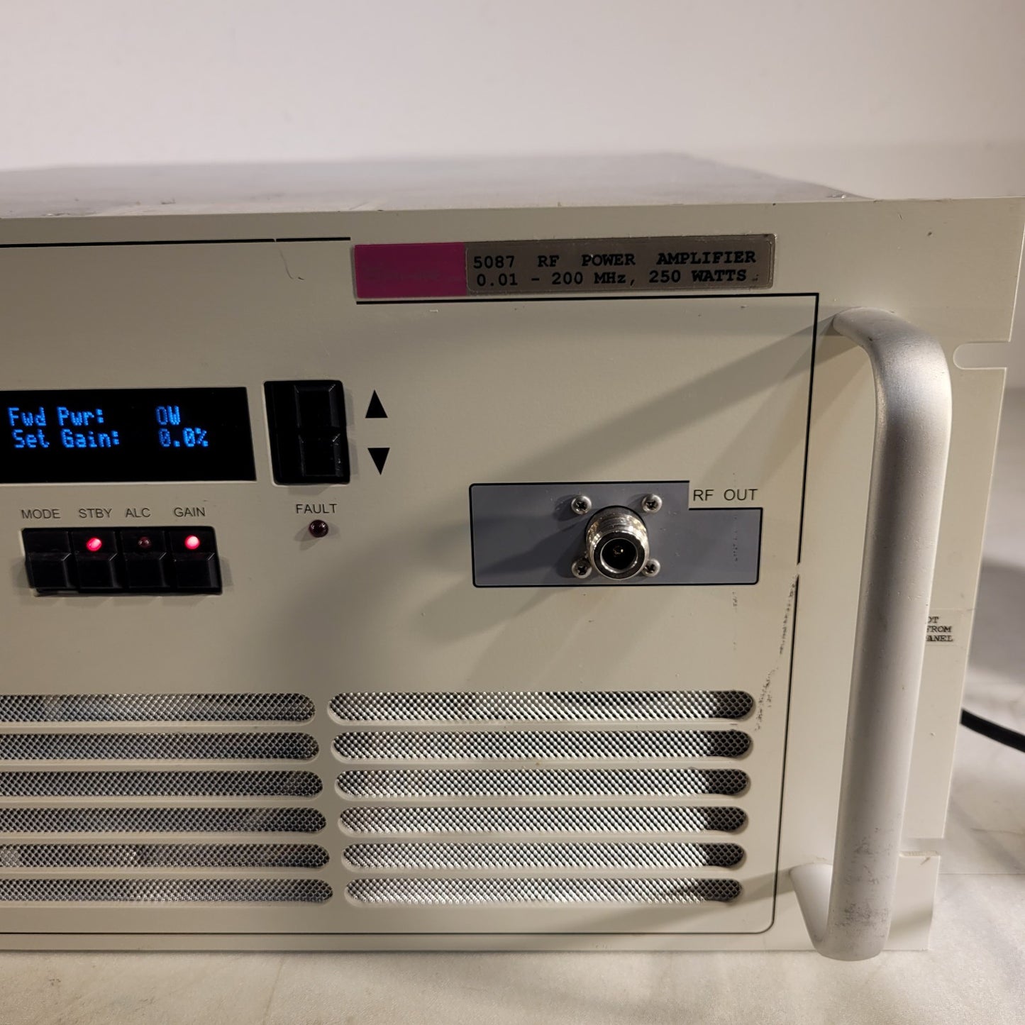 Ophir 5087 FE RF Power Amplifier 0.01-200MHz 250Watt Rack Mount N-type 20 dB