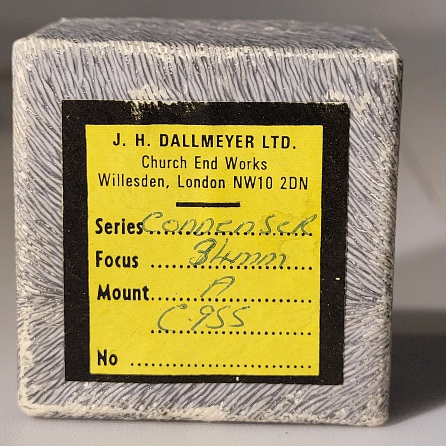 J. H Dallmeyer Condenser Lens Focus 34mm Mount A C 955