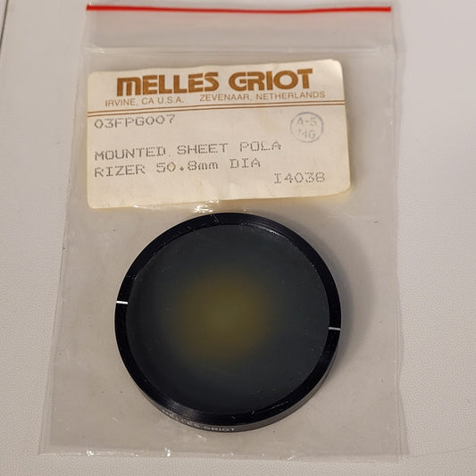 Melles Griot 03FPG007 50.8mm Lens Mounted Sheet Polarizer Filter