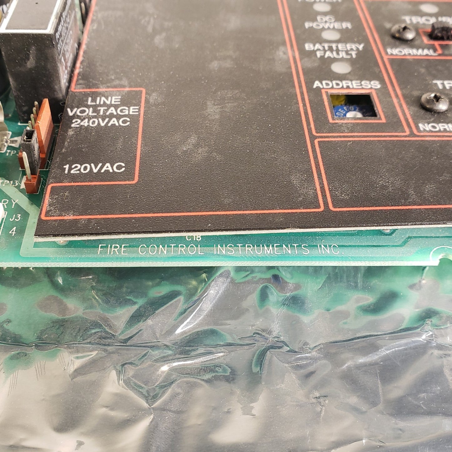 FCI DSU 1120-0476 Rev A 7200 Fire Alarm Control Board Fire Control Instruments