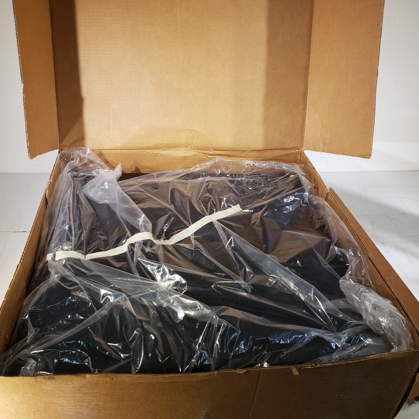 Custom Electronics Metal Storage Box 24" X 24" X 4" Black with 2 Keys