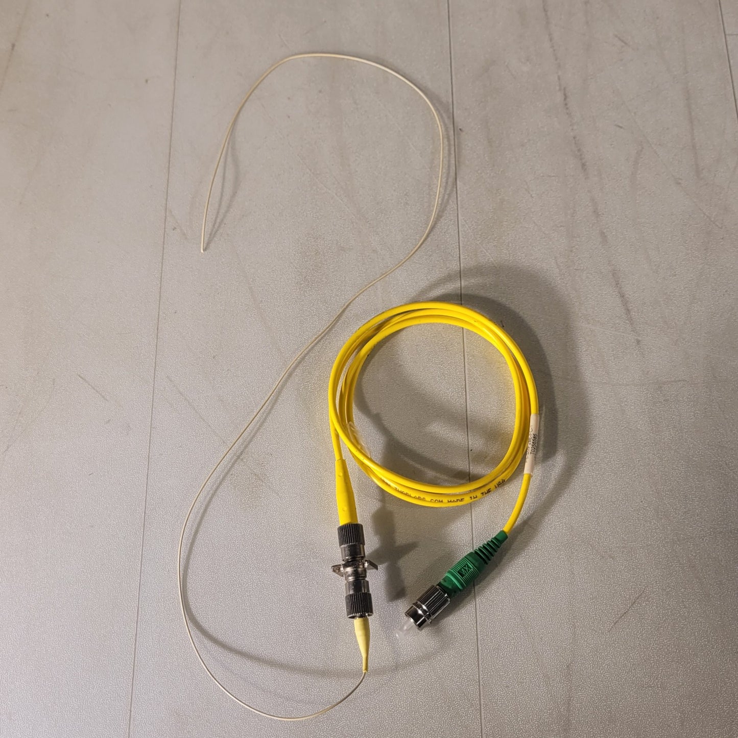 Thorlabs SMF28e+ Corning Single Mode Fiber Optic Patch Cable 3ft 6in