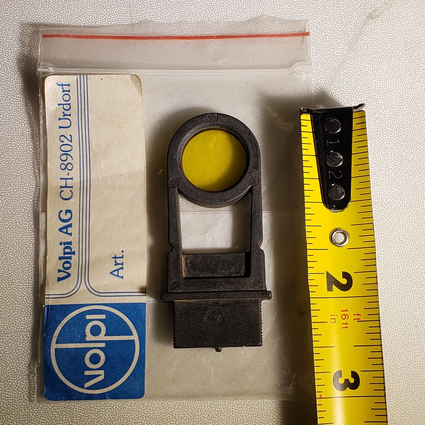 Volpi CH-8902 Yellow Filter Slide Optics For Intralux Illuminator Microscopes