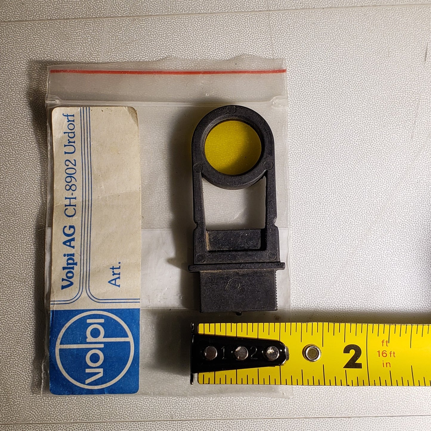 Volpi CH-8902 Yellow Filter Slide Optics For Intralux Illuminator Microscopes