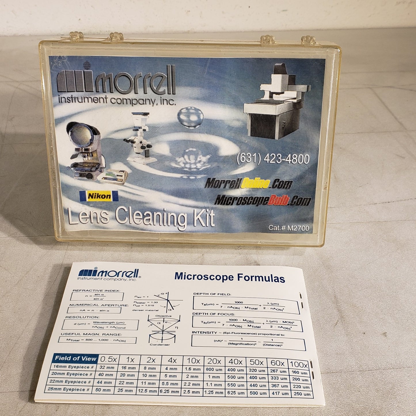 Morrell M2700 Lens Cleaning Tissue Wipes For Microscopes Digital Cameras