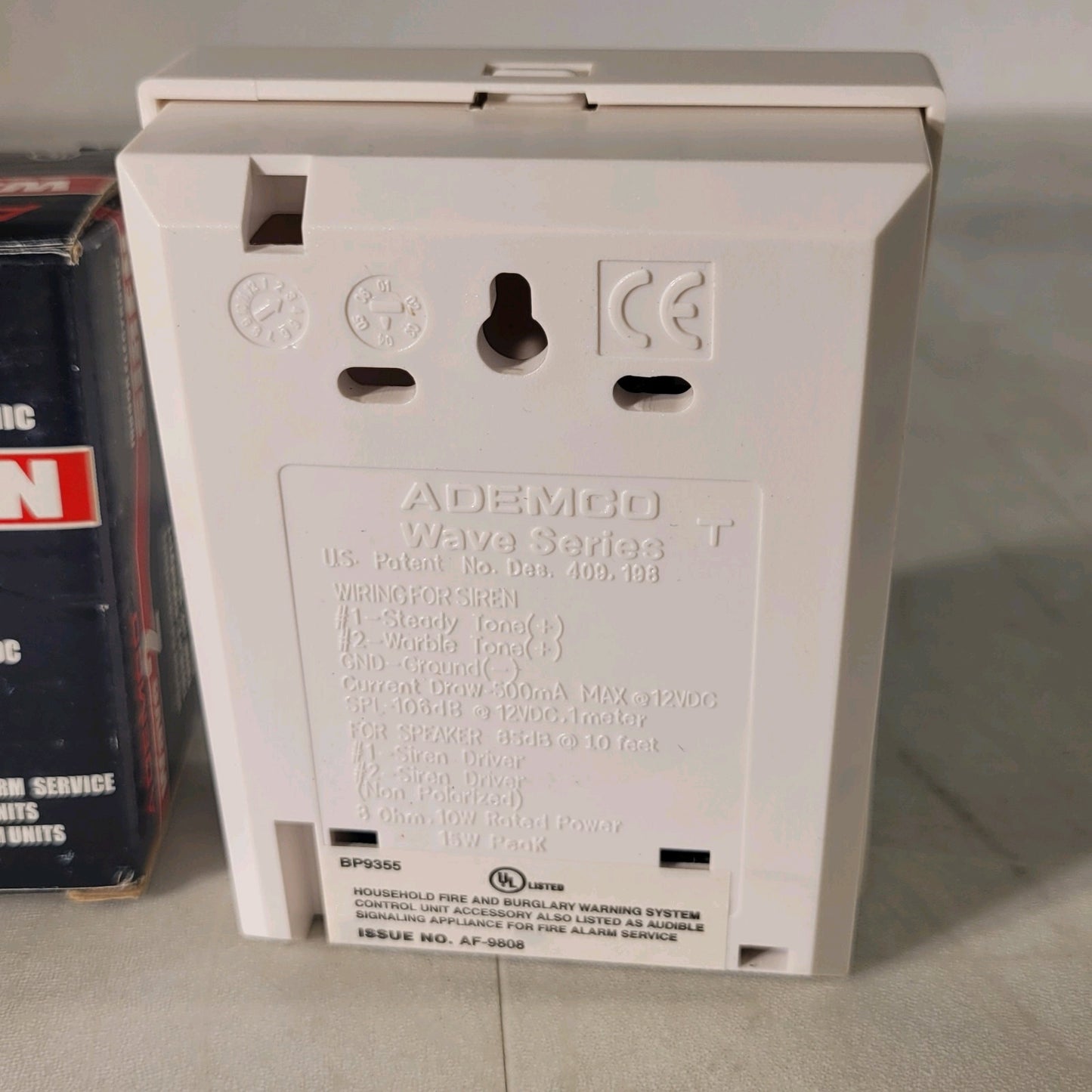 Ademco Siren Wave 2 Indoor Electric Siren 106db BP9355