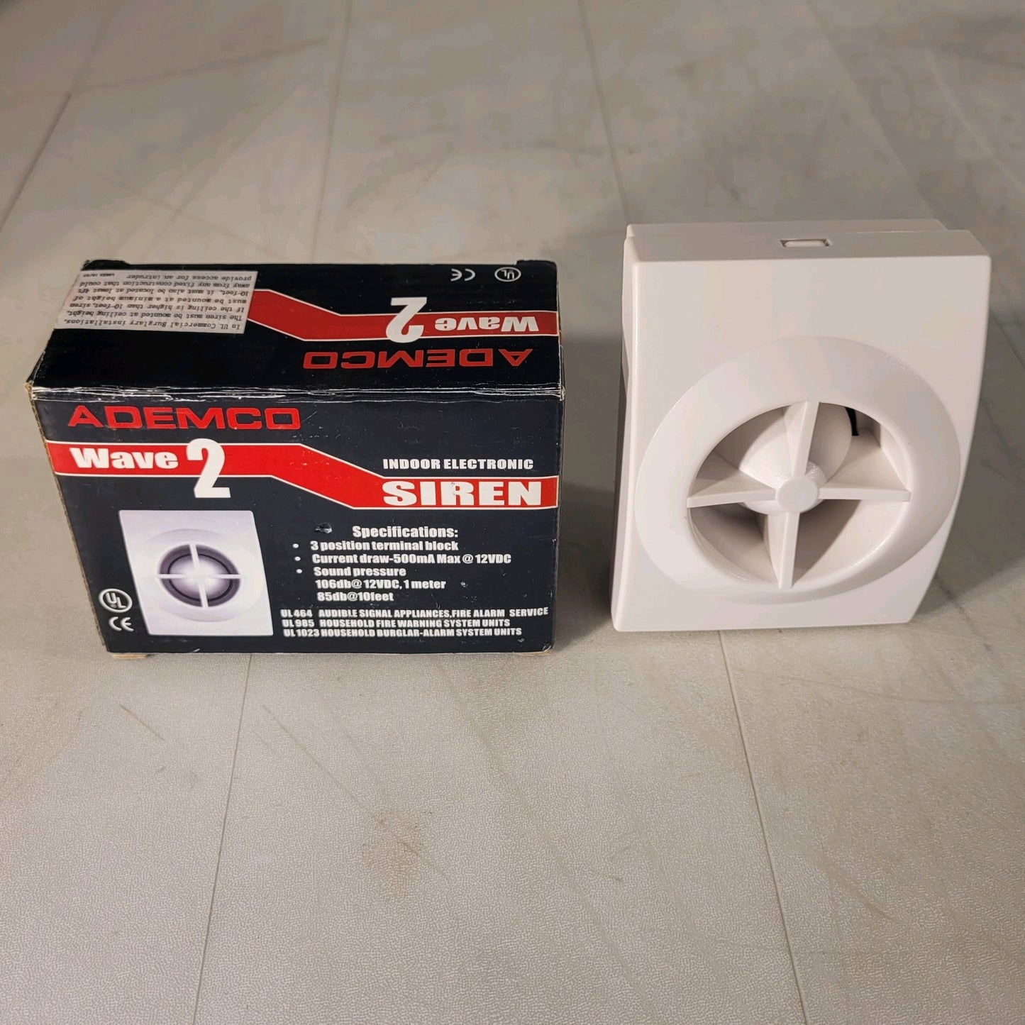 Ademco Siren Wave 2 Indoor Electric Siren 106db BP9355