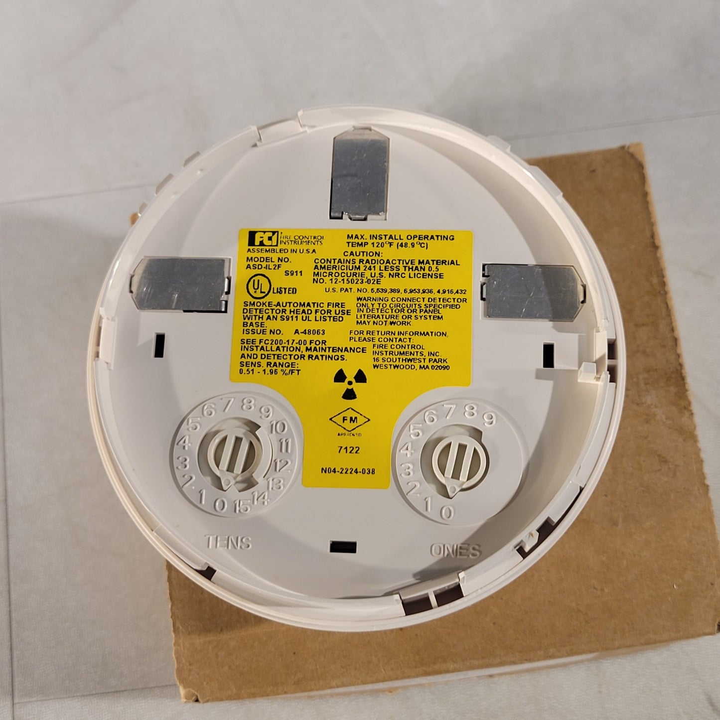 Gamewell-FCI ASD-IL2F Addressable Ionization Smoke Detector Fire Control