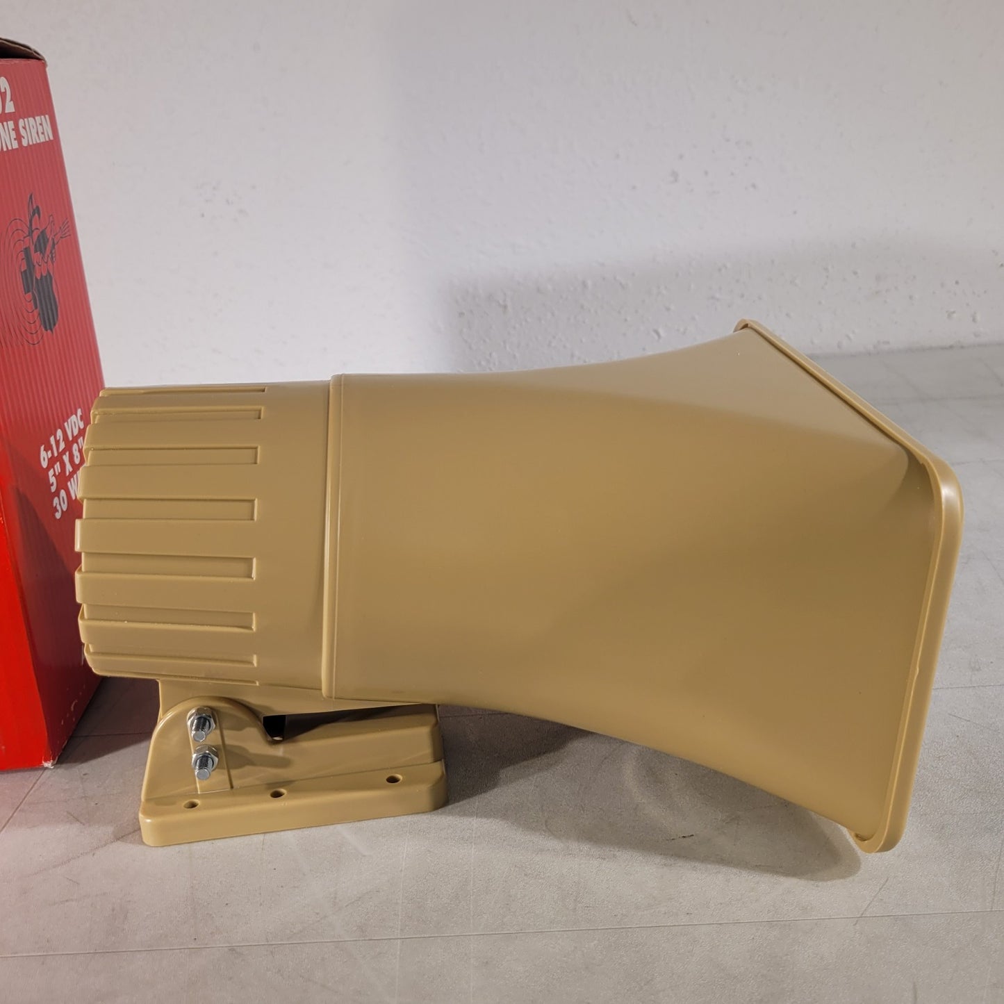 Ademco 702 Two Tone Electronic Siren 5" × 8" Tan Speaker Siren