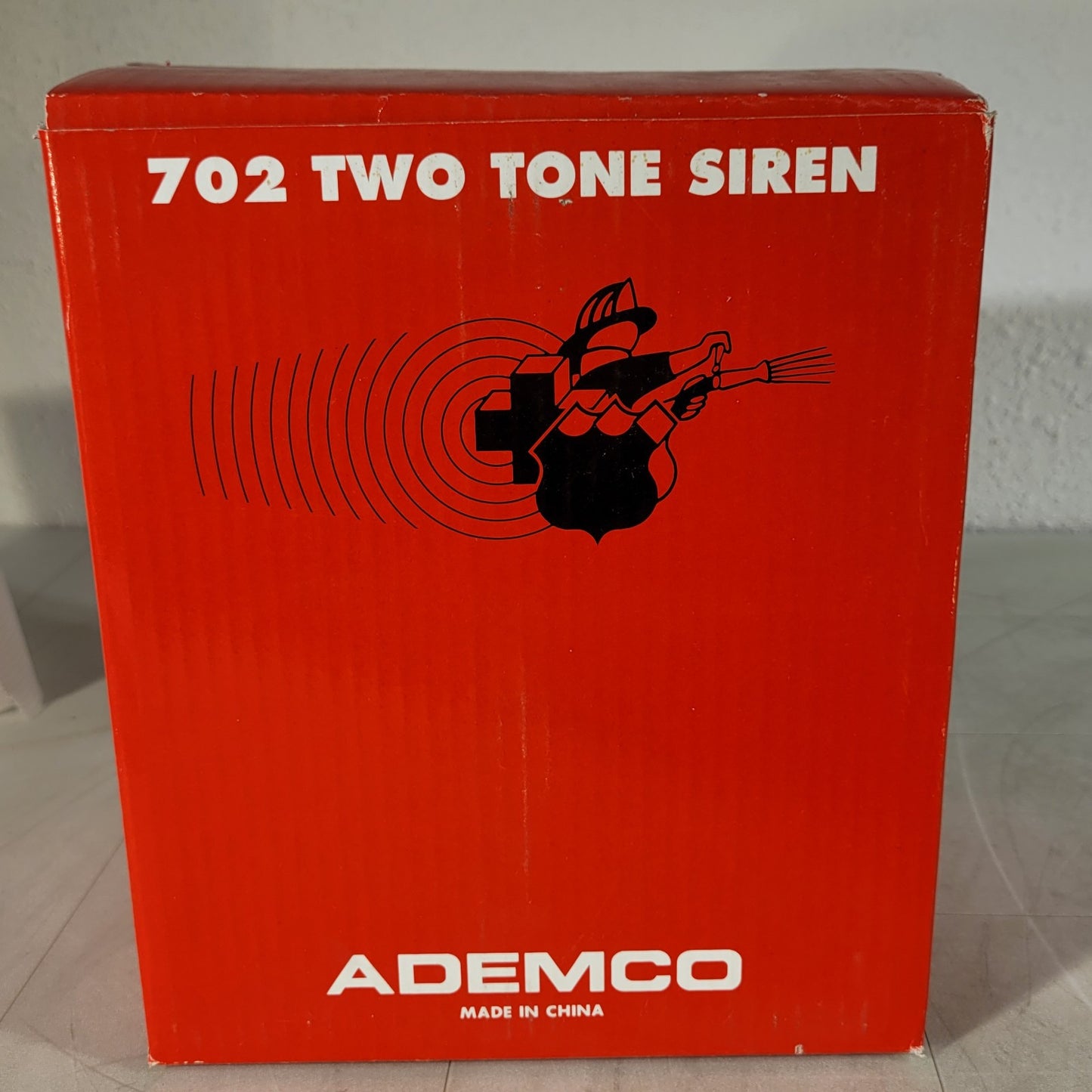 Ademco 702 Two Tone Electronic Siren 5" × 8" Tan Speaker Siren