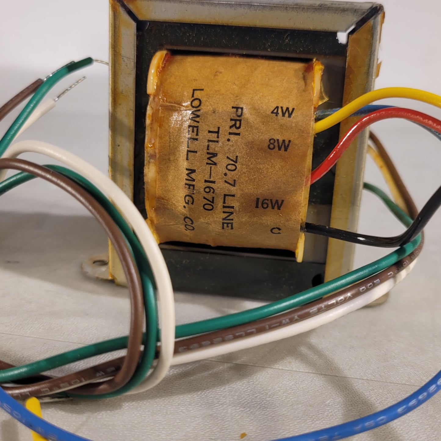 Lowell TLM-1670 Transformer Speaker Line Matching Transformer