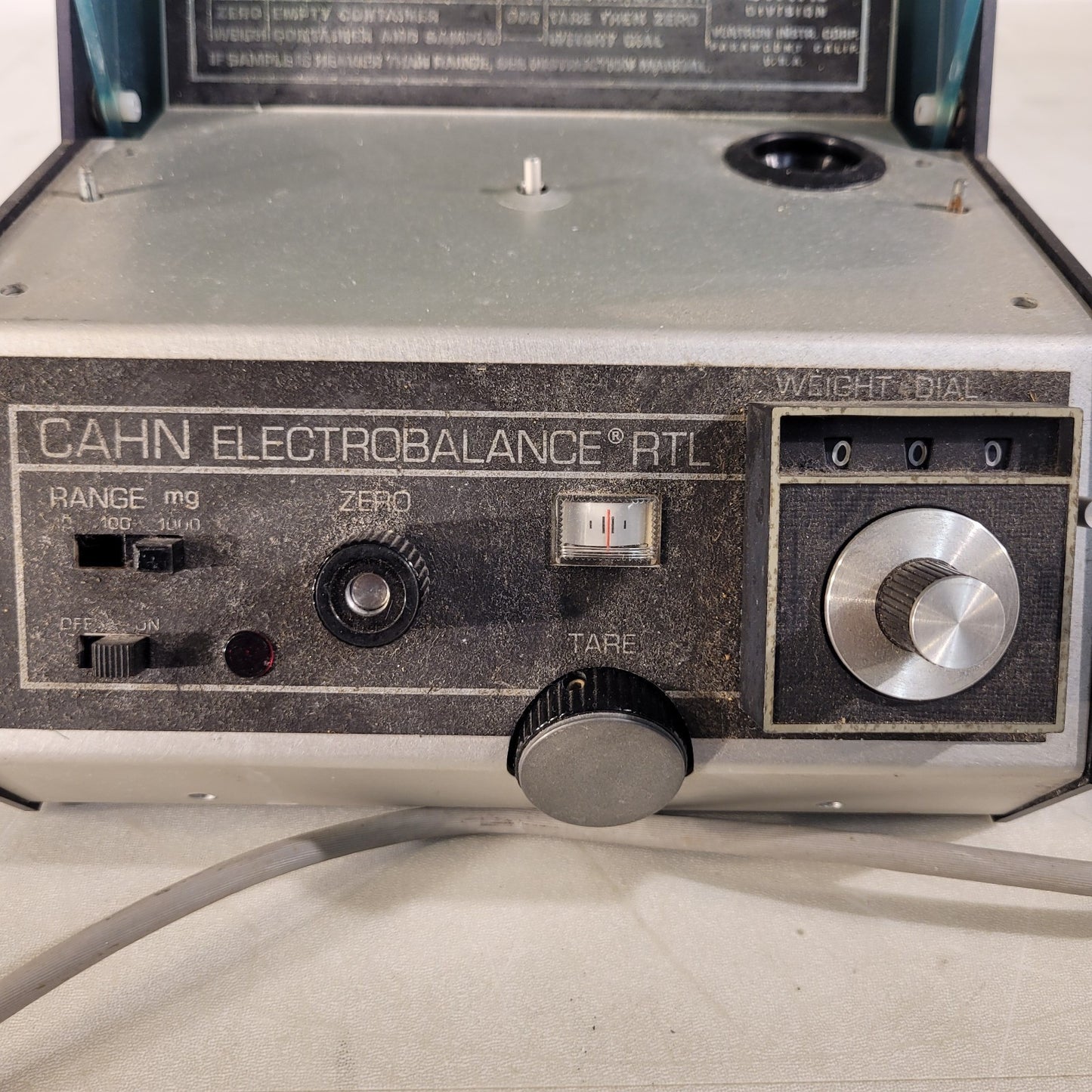 Vintage Cahn Electrobalance RTL 27763 1000mg 100mg 10mg Ranges