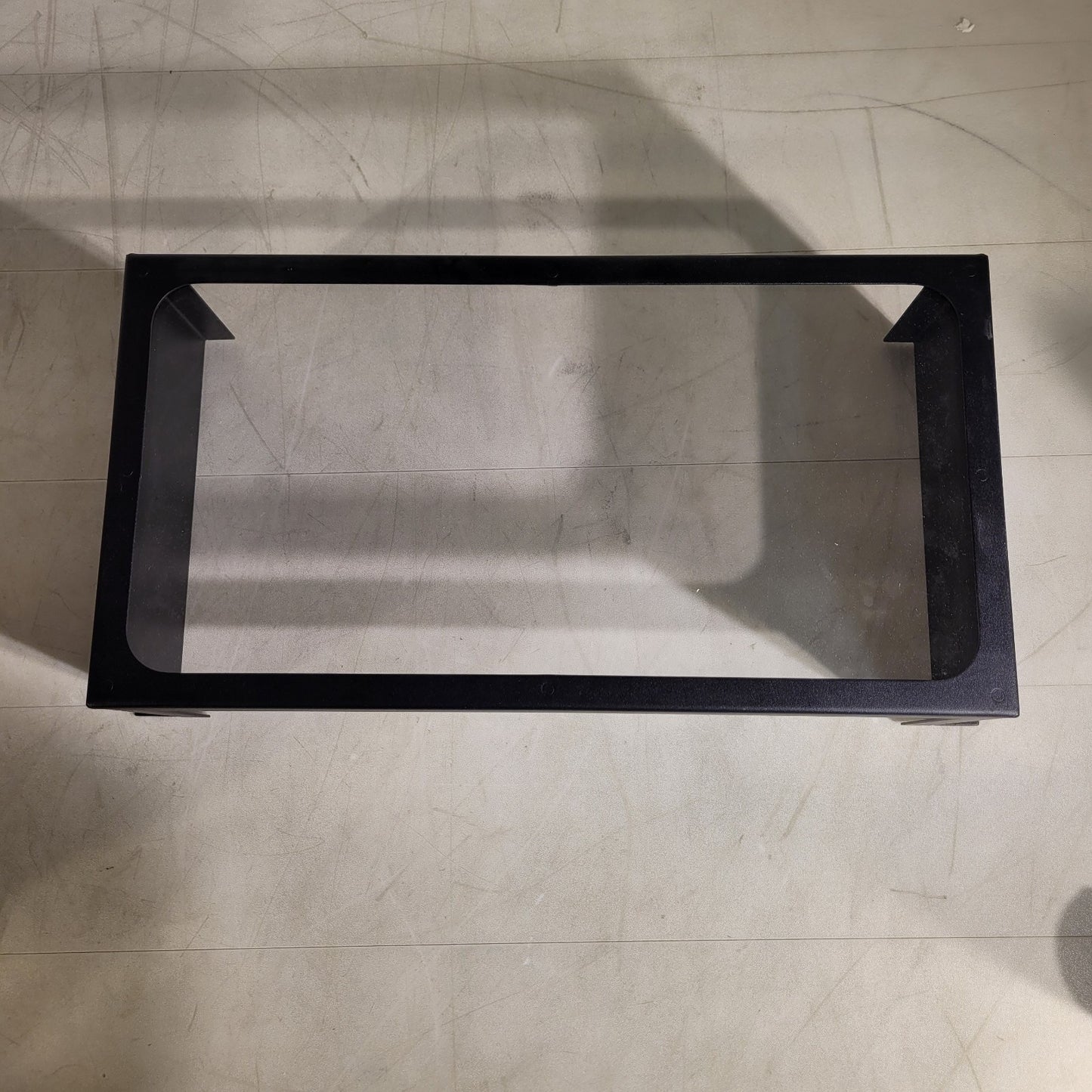 Moutable Viewport Port Metal Box 16-1/2" × 8-1/2" × 4-1/2 Black