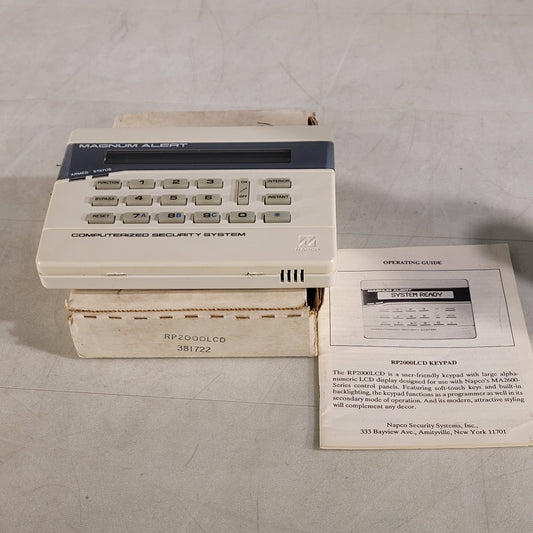 Napco Magnum Alert RP2000LCD Computerized Security System User Interface Panel