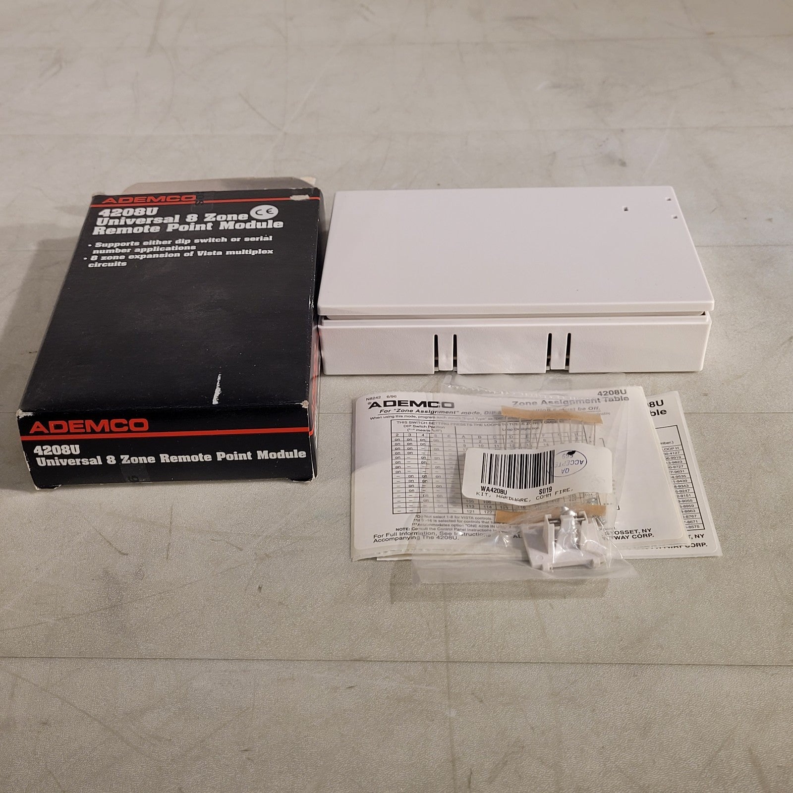 Ademco 4208U Universal 8 Zone Remote Point Module White 781410006560 ...