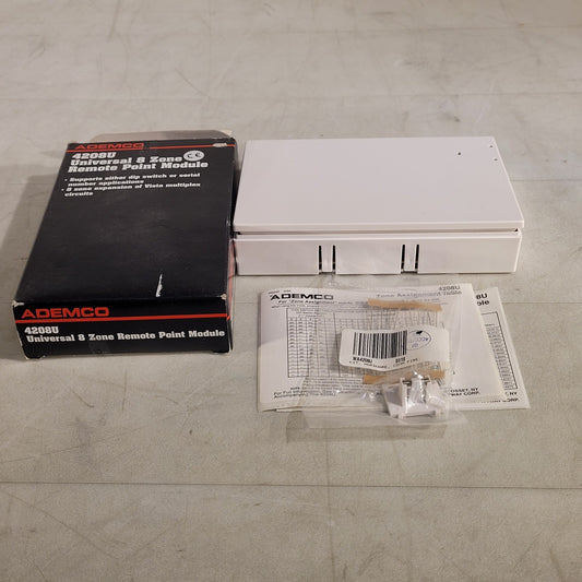Ademco 4208U Universal 8 Zone Remote Point Module White 781410006560