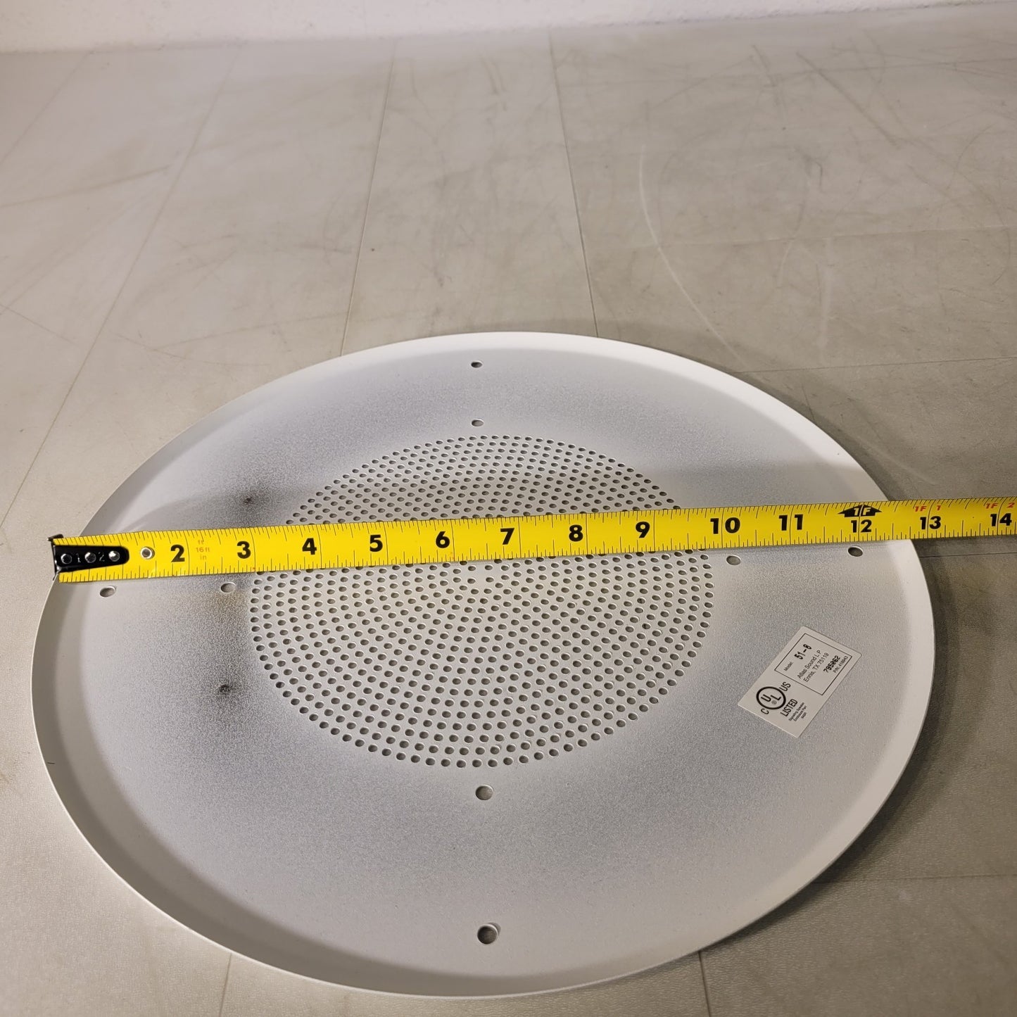Atlas Sound 51-8 General Purpose 8" Baffle White Speaker Cover