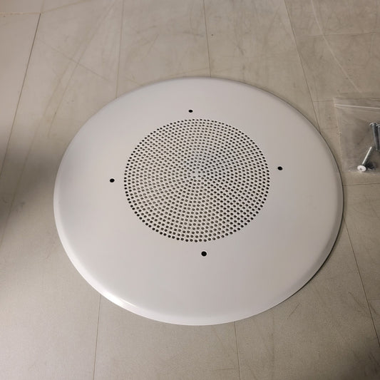 General Purpose 8" Speaker Baffle White with Hardware Cover