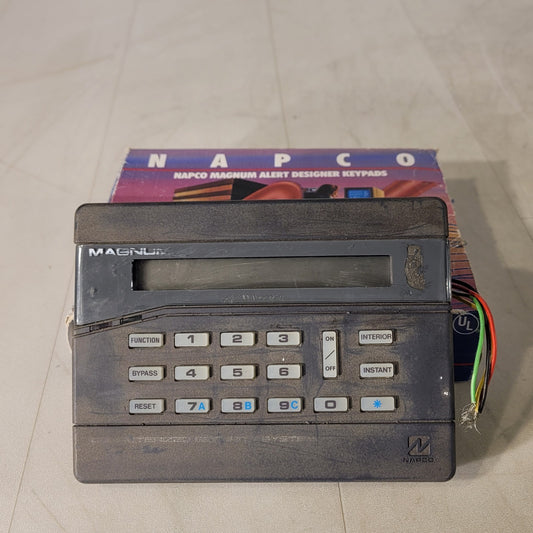 Napco Magnum Alert RP2000LCD GRNT Computerized Security System Grey Keypad