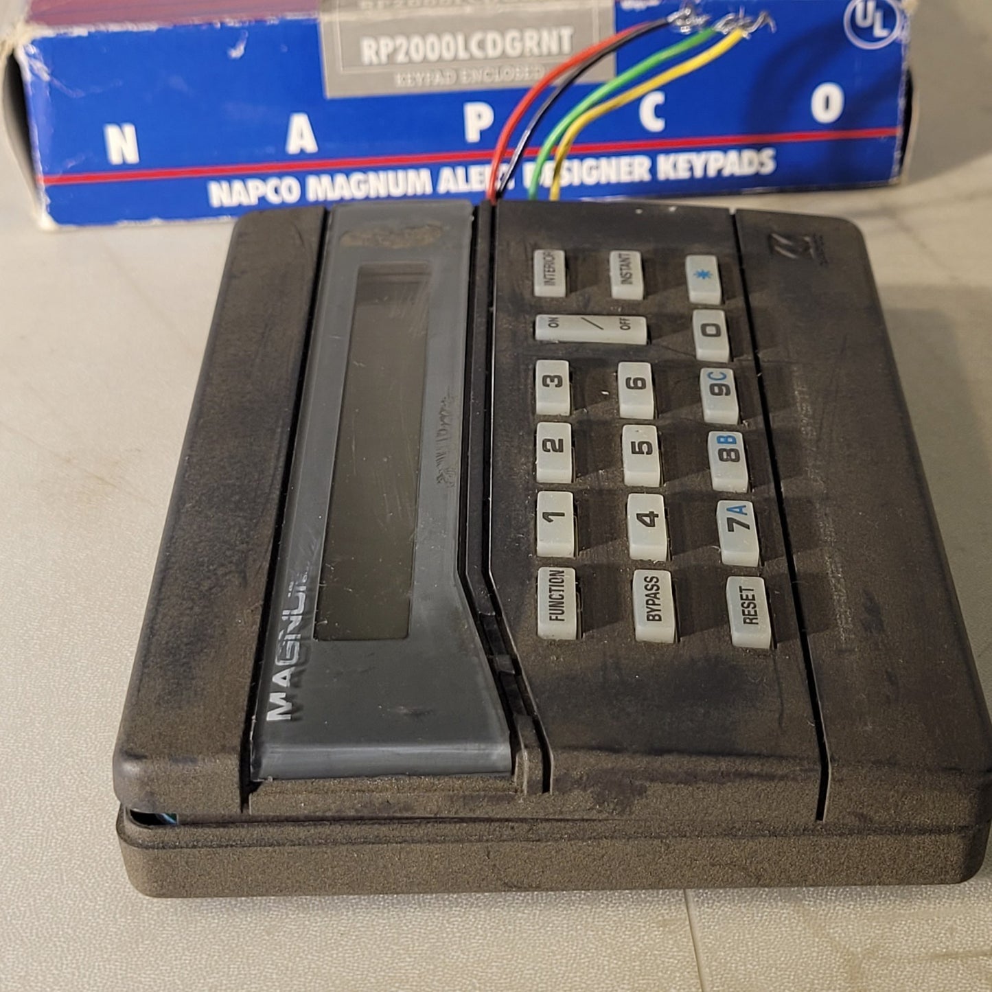 Napco Magnum Alert RP2000LCD GRNT Computerized Security System Grey Keypad