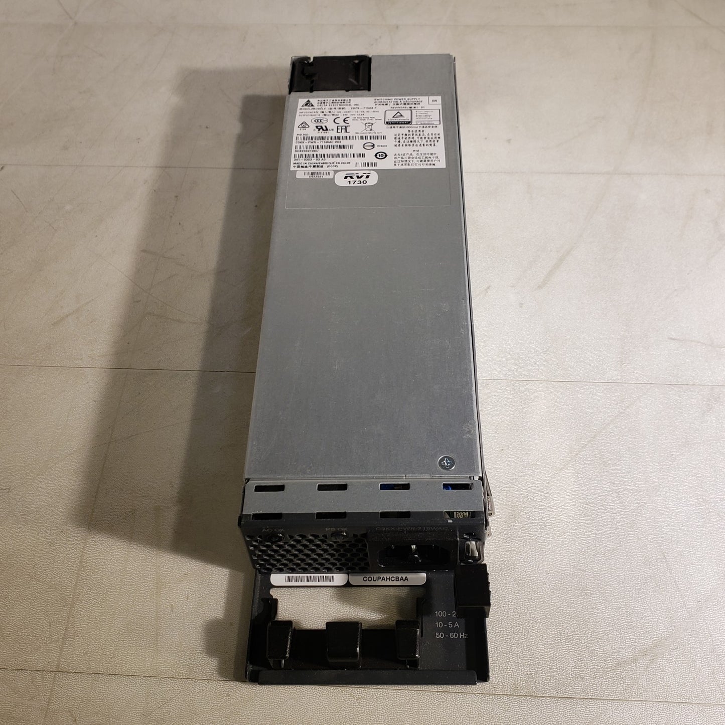 Delta Electronics EDPS-715AB F Switching Power Supply C3KX-PWR-715WAC