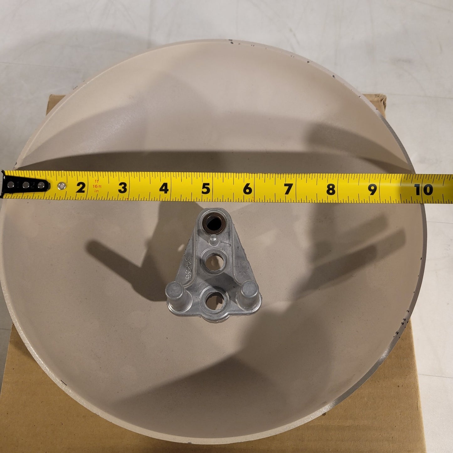 Vintage Simplex 10" Fire Gong Bell Alarm Tan