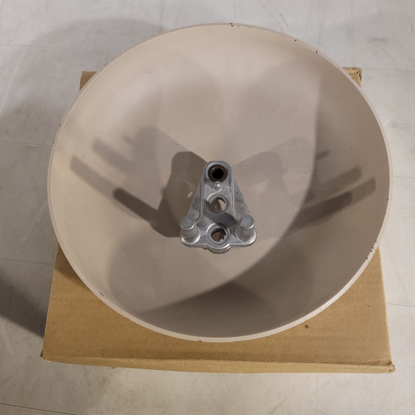 Vintage Simplex 10" Fire Gong Bell Alarm Tan