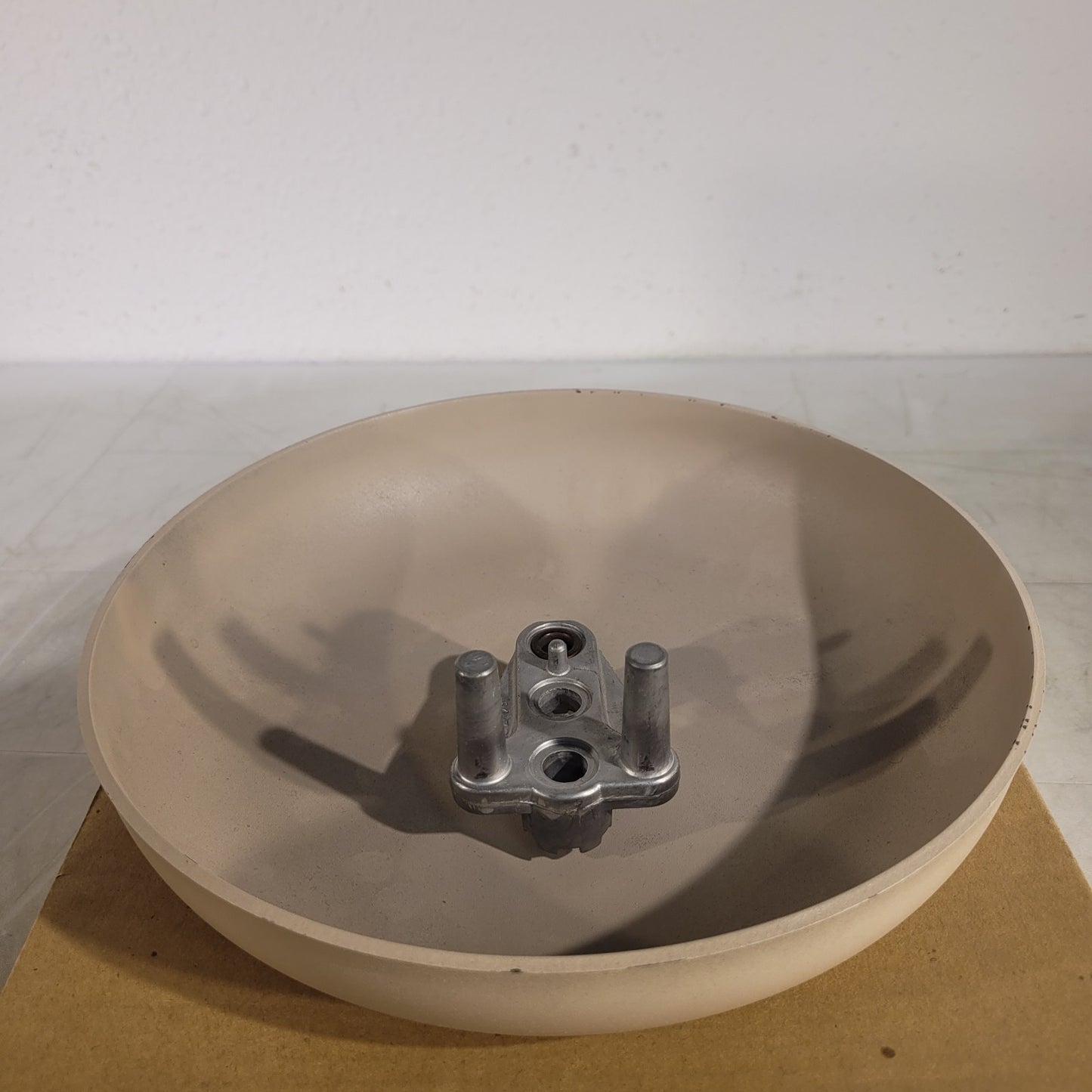 Vintage Simplex 10" Fire Gong Bell Alarm Tan