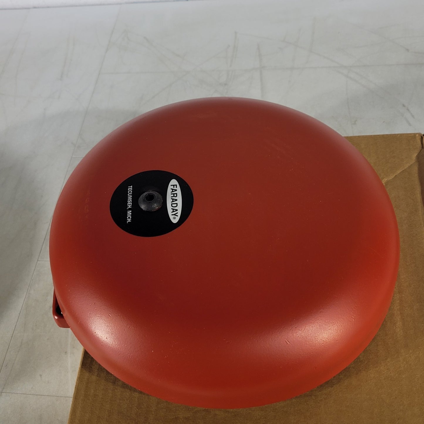 Vintage Faraday 4771B-10-14-24-DC 10" Red Fire Alarm Bell
