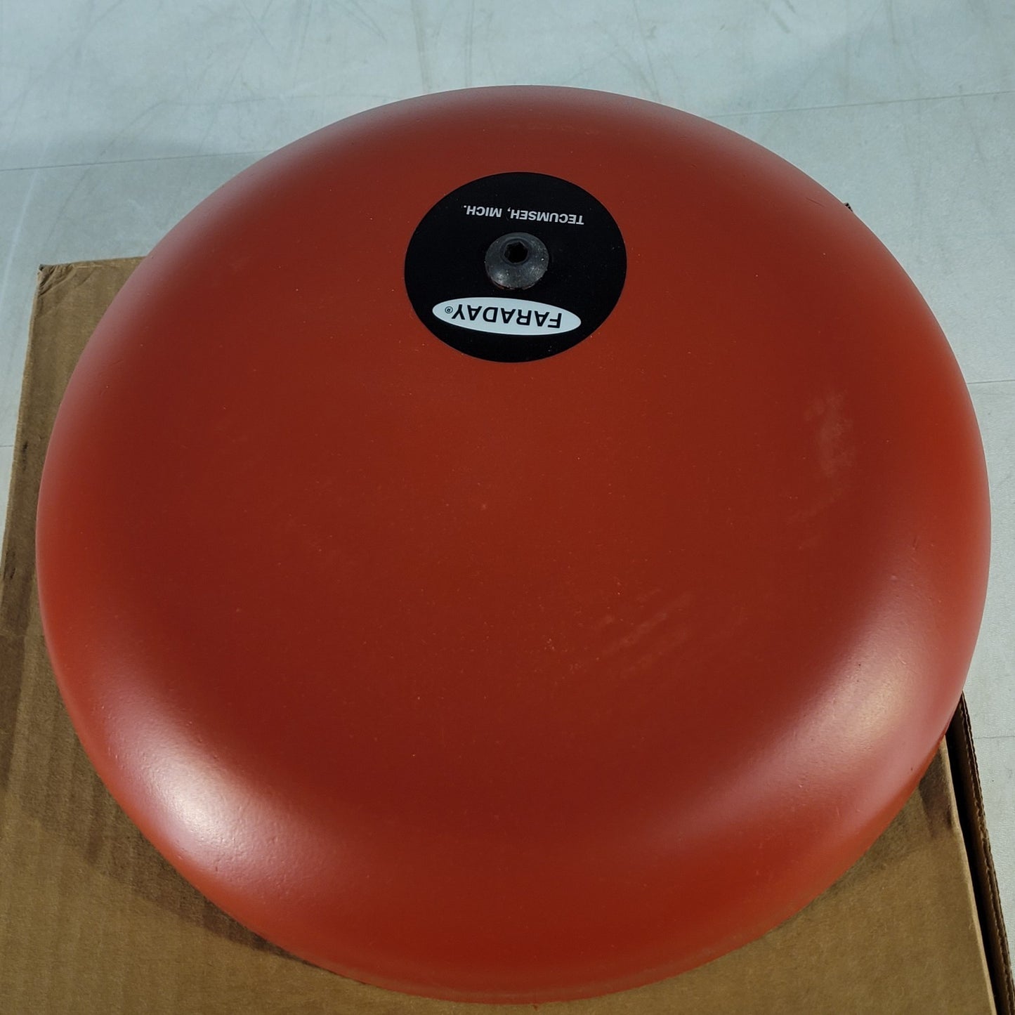 Vintage Faraday 4771B-10-14-24-DC 10" Red Fire Alarm Bell