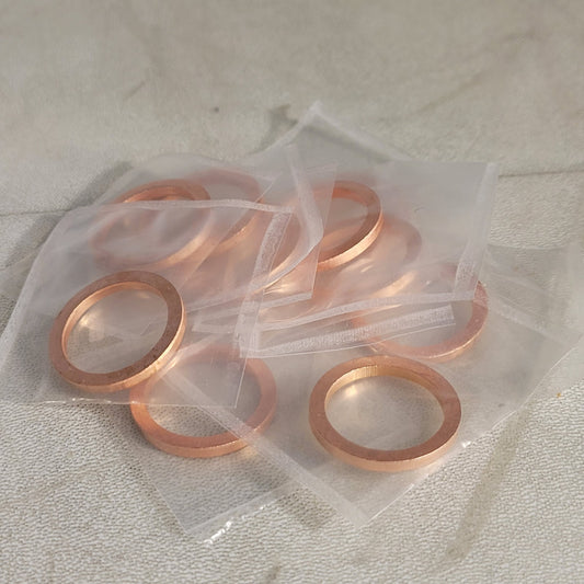 OFHC Copper Gasket CF 1.33" DN16CF Conflat Flange CF16 UHV Vacuum - Pack of 10
