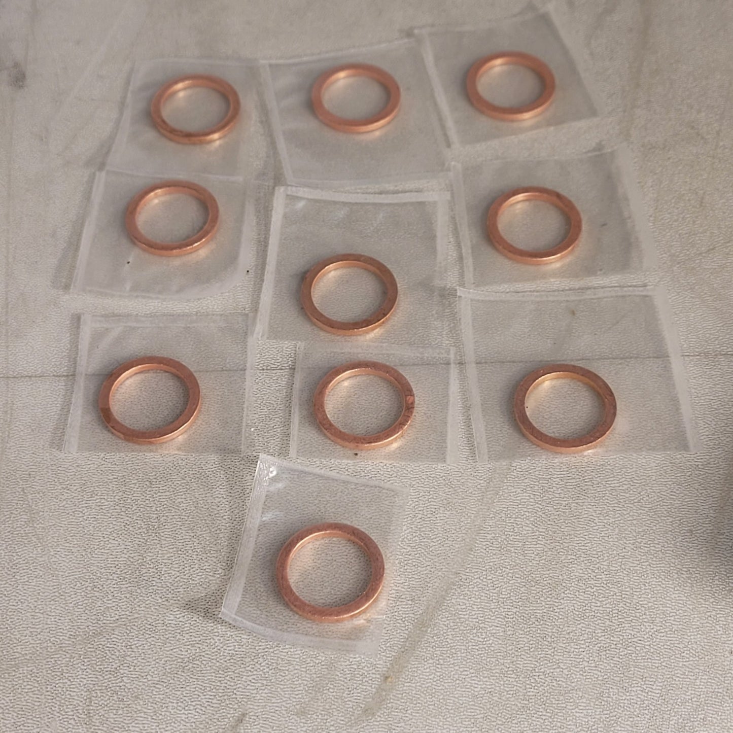 OFHC Copper Gasket CF 1.33" DN16CF Conflat Flange CF16 UHV Vacuum - Pack of 10